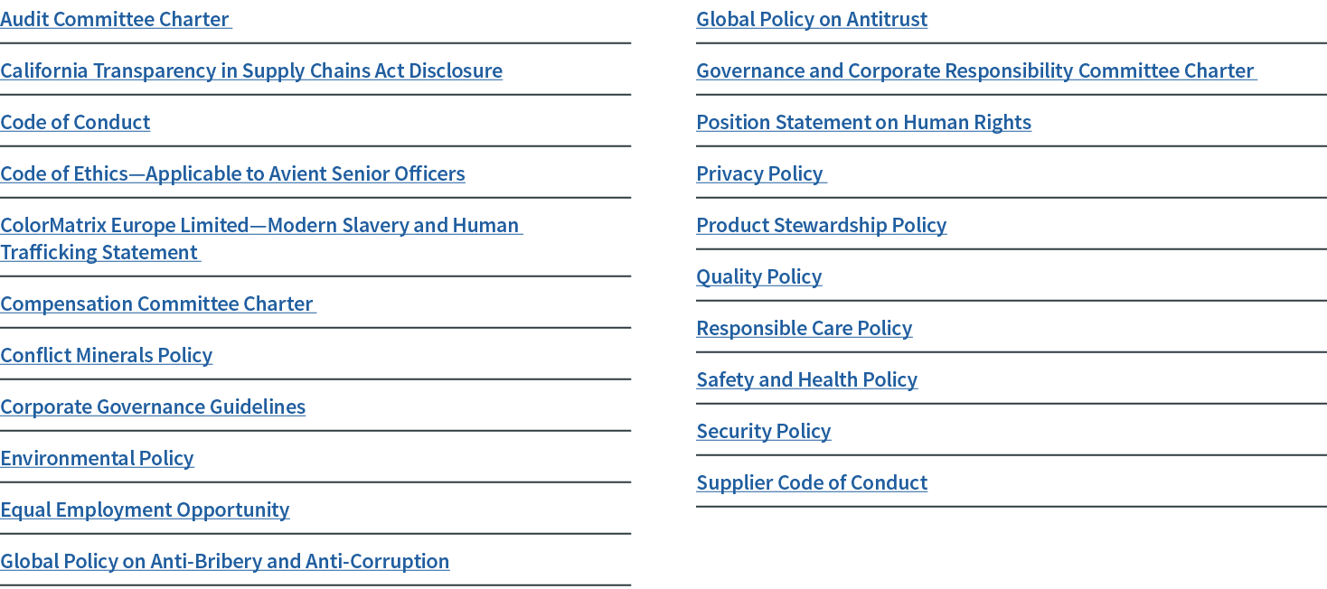 Audit Committee Charter California Transparency in Supply Chains Act Disclosure Code of Conduct Code of Ethics—Applic   